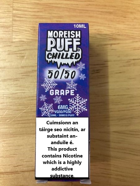 MOREISH PUFF CHILLED 50/50: GRAPE CHILLED