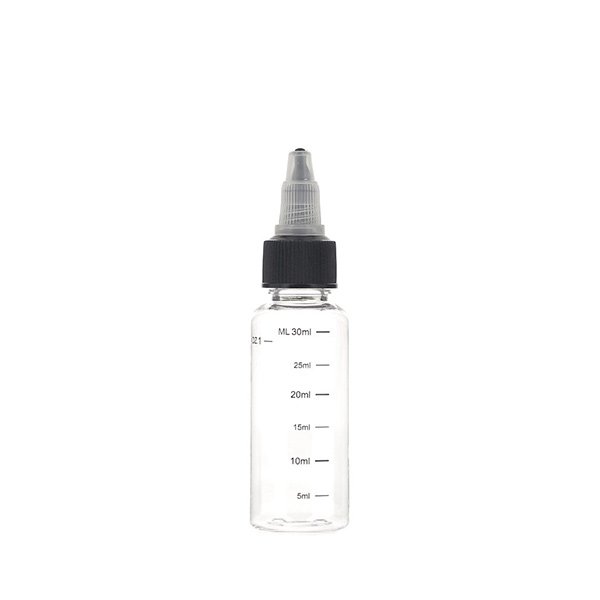Graduated bottle with measuring cap