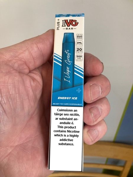 IVG PLUS DISPOSABLE BAR Energy Ice