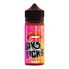 Love Bite Shortfill E-liquid by Six Licks